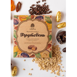 Фруктовые конфеты «Фрутодень», 120 г — с кедровыми орехами, финиками, курагой и черносливом
