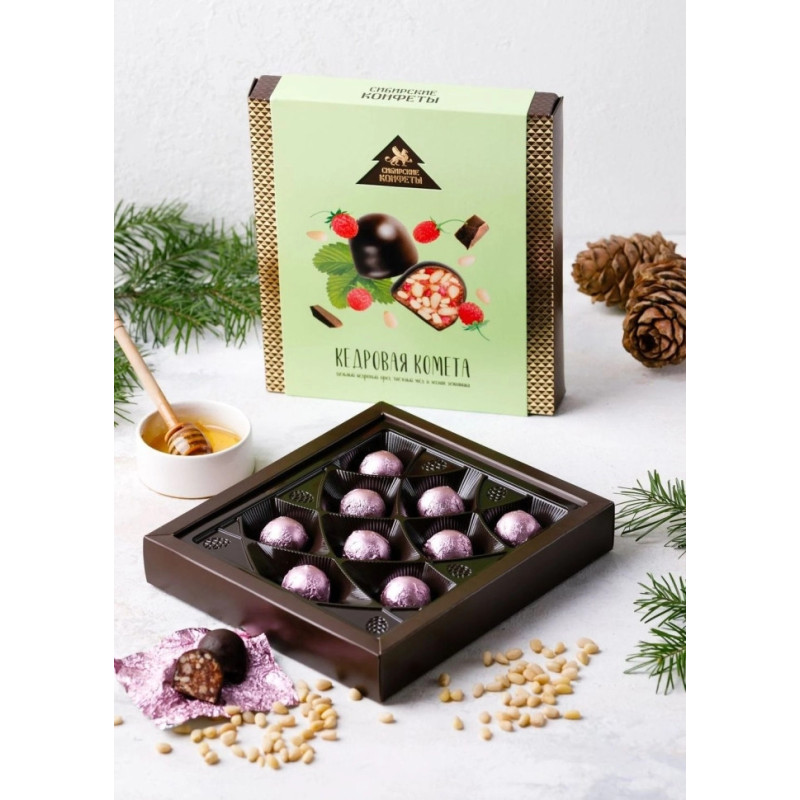 Кедровая комета с земляникой, 120 г