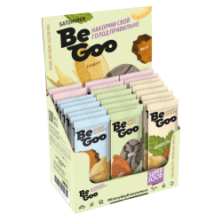 Батончик орехово-фруктовый BeGoo ассорти, 24 шт. | шоу-бокс