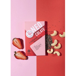 Шоколад без сахара NEOcolate с клубникой, чиа и кешью, 30 г