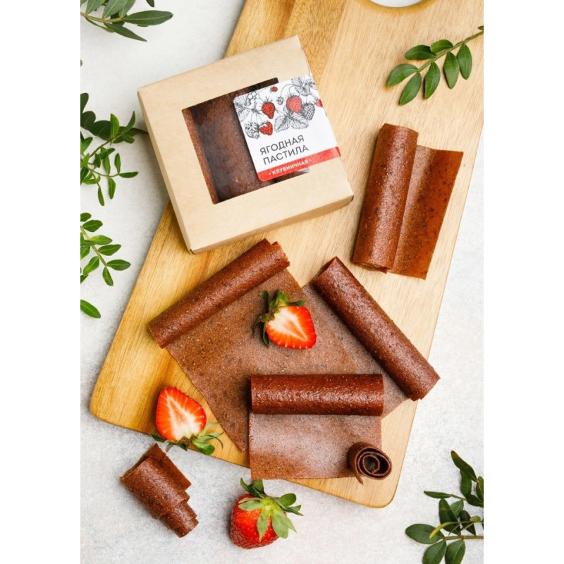 Ягодная пастила клубничная, 100 г