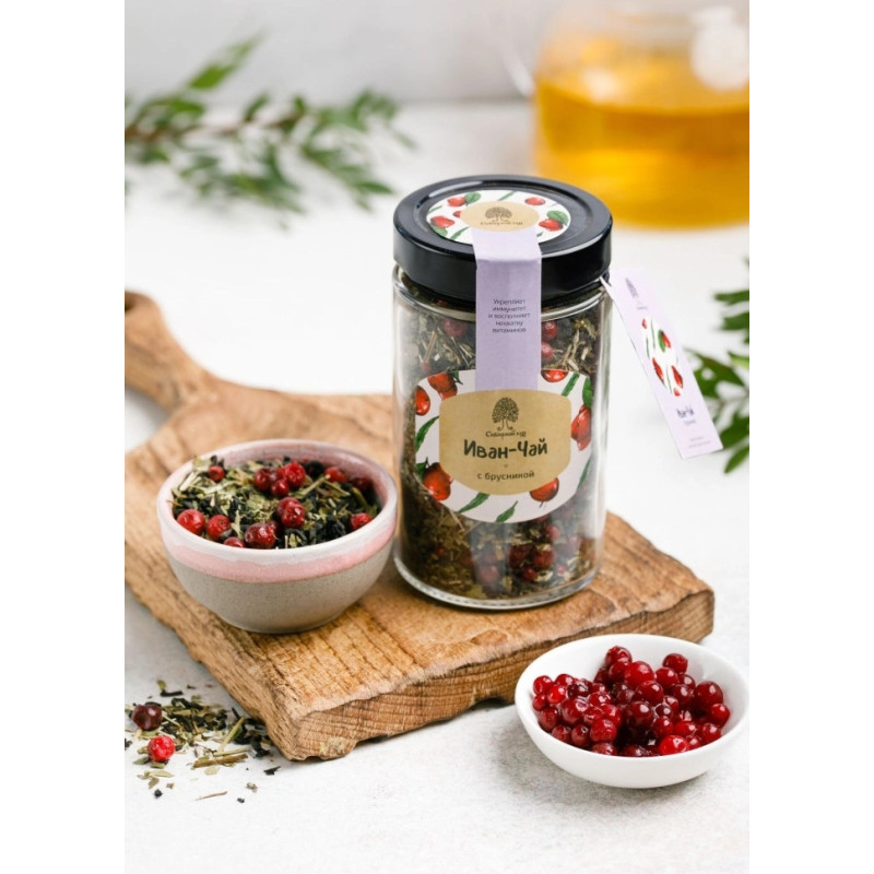 Иван-чай с брусникой, 60 г