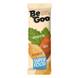 Батончик орехово-фруктовый BeGoo кешью + апельсин, 40 г