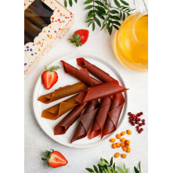 Ягодная пастила ассорти (клубника, смородина, облепиха, брусника), 250 г
