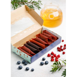 Ягодная пастила ассорти (вишня, черника, малина, клюква), 250 г