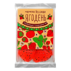 Мармелад «Ягодень» клубничный с семенами чиа, 140 г