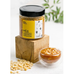 Мёд с цельным кедровым орехом, 220 г