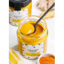 Мёд Immuno Gold с куркумой, имбирём и лимоном, 200 г