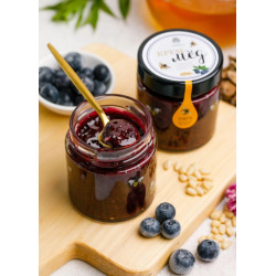 Крем-мёд с черникой и кедровым орехом, 180 г