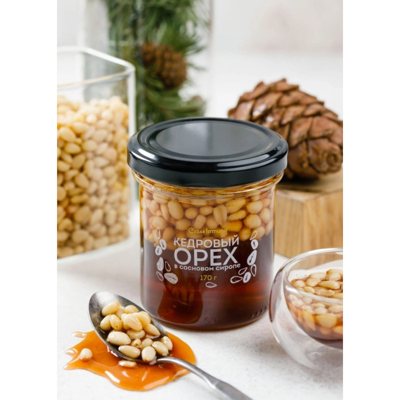 Сосновый сироп с ядром кедрового ореха, 170 г