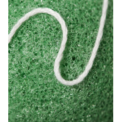 Спонж конжаковый для умывания "GREEN TEA"  с зеленым чаем