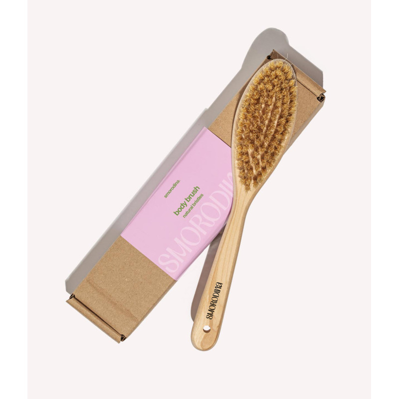 Щетка для сухого массажа с ручкой Body Brush