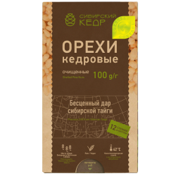 Ядро кедрового ореха, 100 г — подарочная упаковка