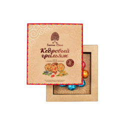 Кедровый грильяж ассорти, 120 г — черника, клюква, облепиха